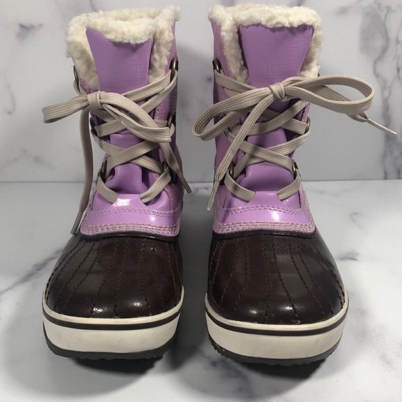 Sorel Tivoli Mid Waterproof Snow Duck Boots Lavender Women's US 5 - Picture 2 of 13